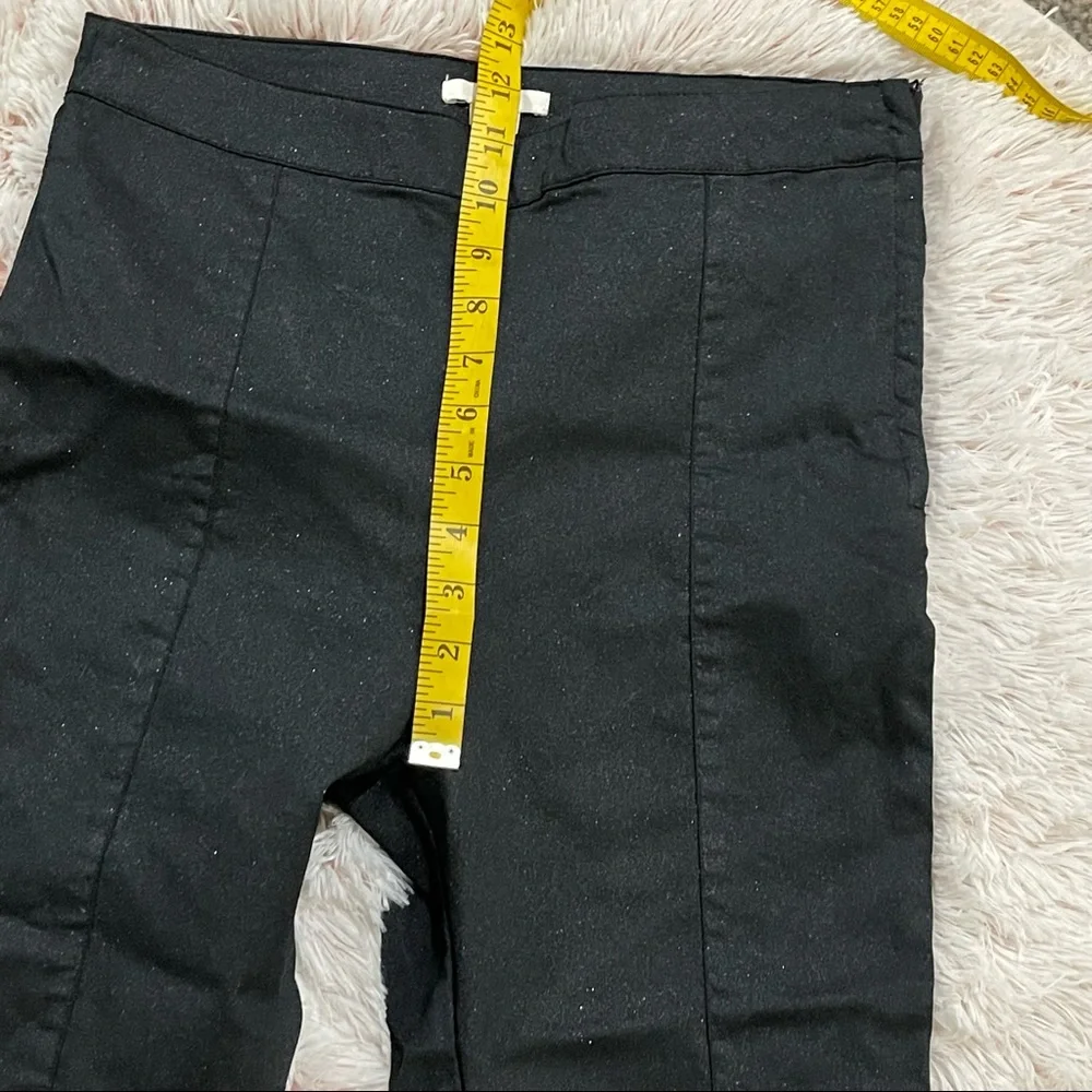 H&M black shimmer skinny trousers sz 12 - Picture 7 of 9